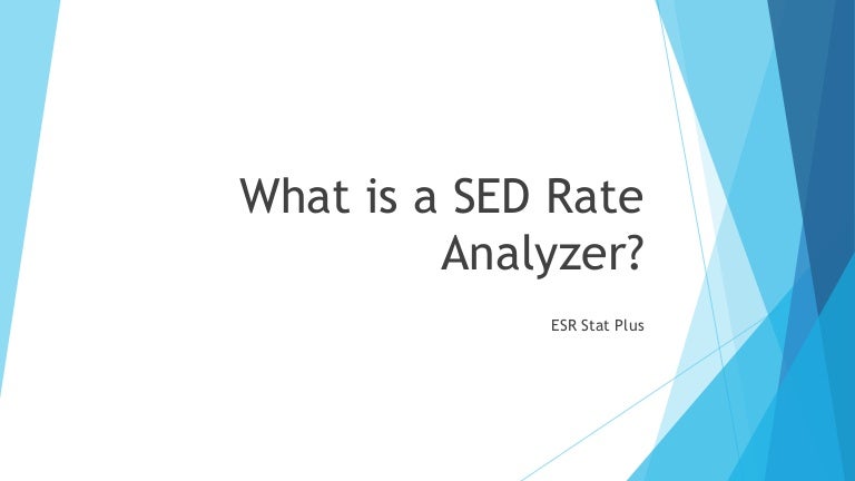 what-is-a-sed-rate-analyzer