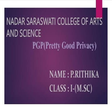 Network and information security