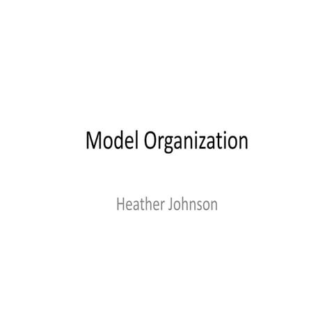 Model Organisation | PPT