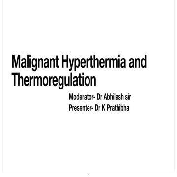 Malignant hyperthermia | PPTX