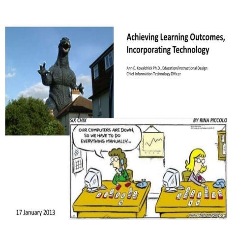 Achieving Learning Outcomes, Incorporating Technology