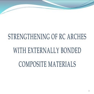 Strengthening of RC Arches