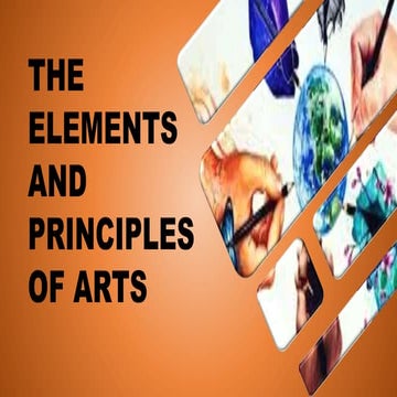 ELEMENT AND PRINCIPLES OF ARTS