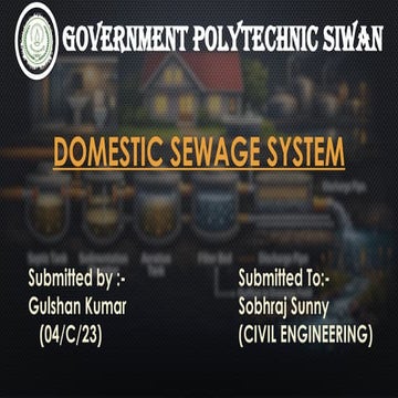 Comprehensive Overview of Domestic Sewage Systems: Design, Advantages ...