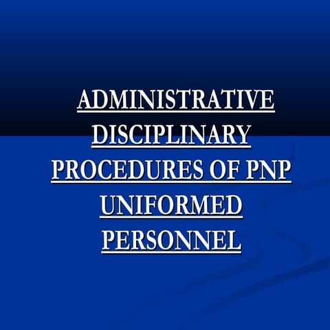 Presentation1 disciplinary proceedings pnp