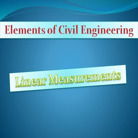 Elements of civil engineering | PPTX