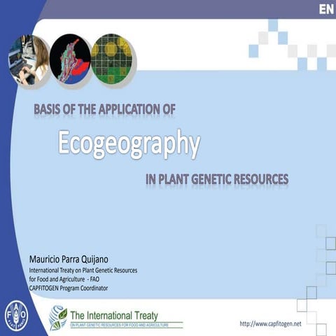 Presentation1 ecogeographic basis