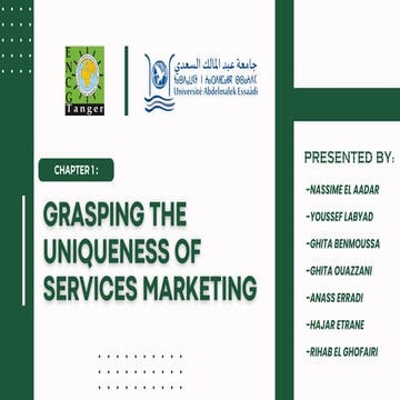 Presentation 1er chapitre market service