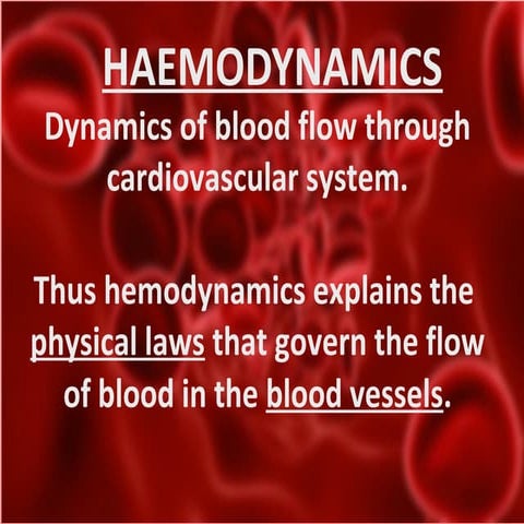 Presentation on hemodynamics 