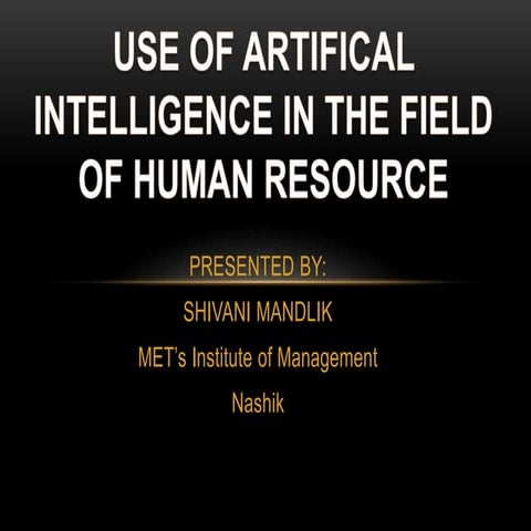 AI in HR (Basics)