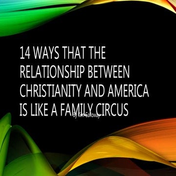 Christianity and America Analogy - Kim Galloway
