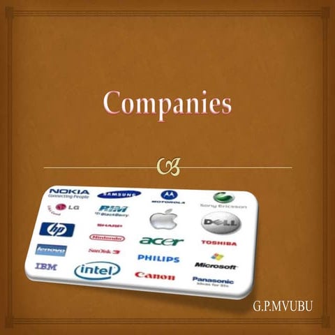 Companies (Introduction)