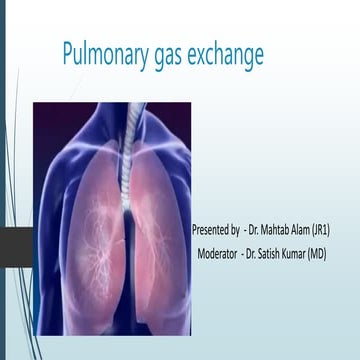  pulmonary gaseous exchange
