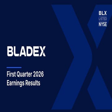Bladex First Quarter 2026 Earnings Results | PDF