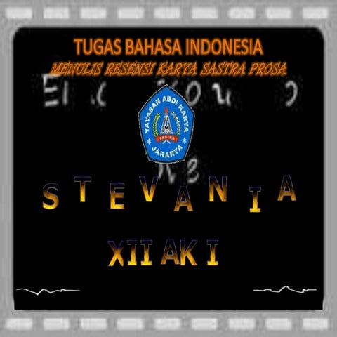 Resensi Karya Sastra Prosa