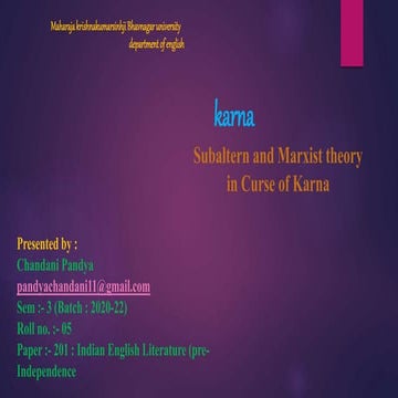 Presentation 1 M.A. Sem   3