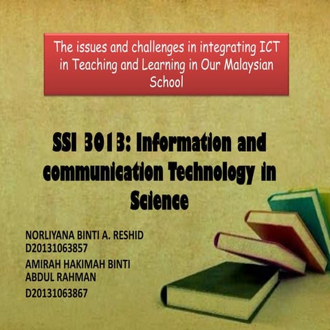 BARRIERS TO ICT IN SCHOOLS | PPTX