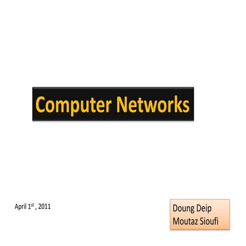 Computer Networks
