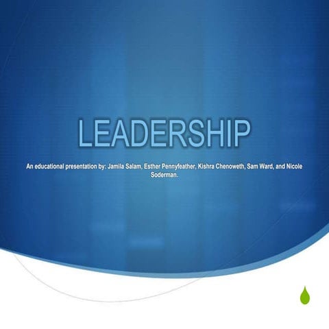 Leadership by example | PPTX