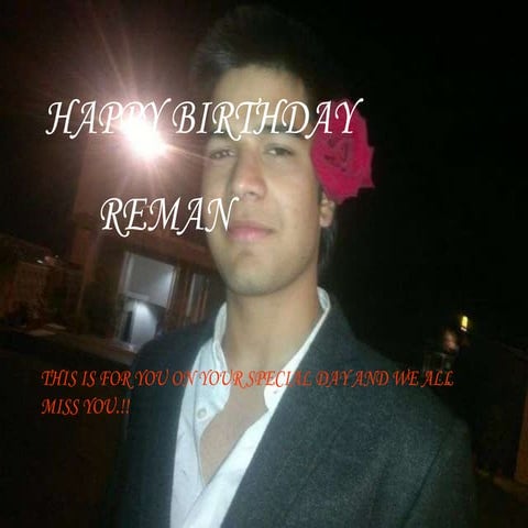 Happy Birthday Reman