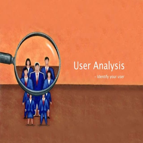 User analysis in UCD process