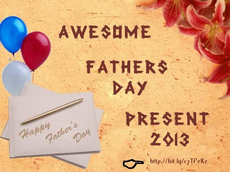 father's day presentation ideas