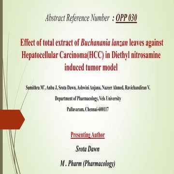 buchanania lanzan hepatocarcinoma presentation