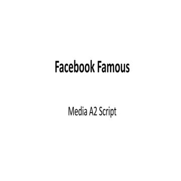 Script Facebook famous