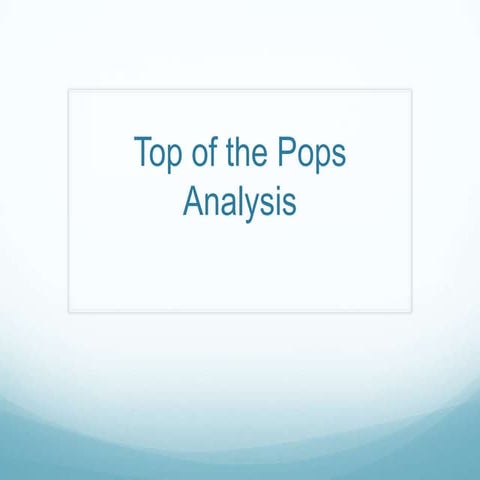 Analysing top of the pops magazine | PPT