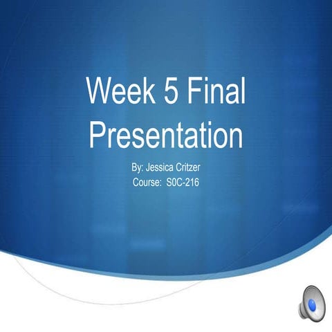 Week 5 Presentation