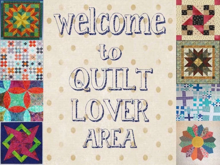 Just For Quilt Lovers Quilting Class Online