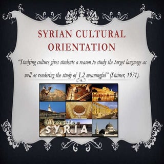 Cultural Orientation 