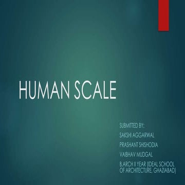 HUMAN SCALE