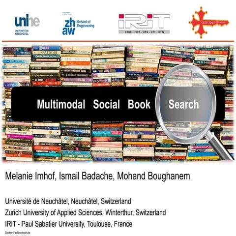 Multimodal Social Book Search