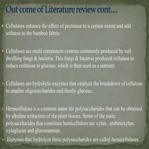 Bio-Processing of Green Bamboo Textile Part 2