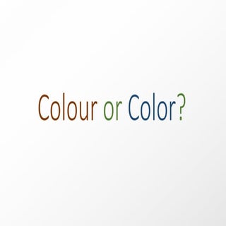 American vs British English Spellings