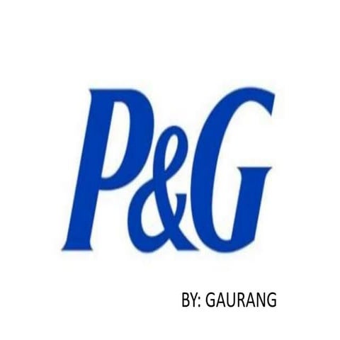 CSR activities of P&G | PPTX