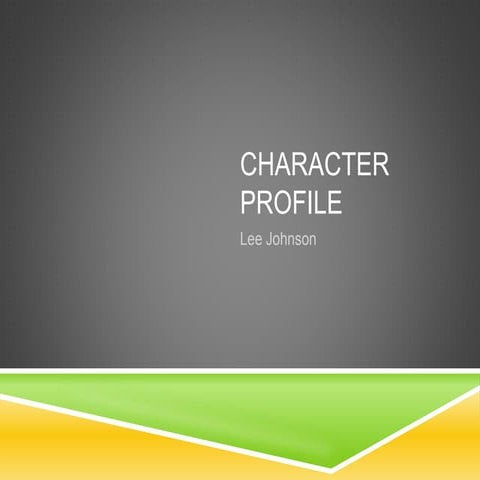 Character Profile | PPT