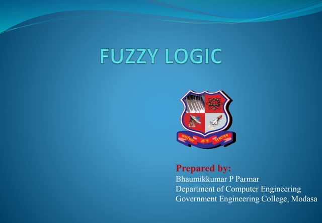 Fuzzy Logic Seminar with Implementa...