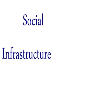 social infrastructure in india