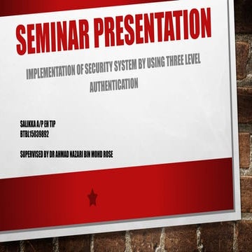 seminar presentation