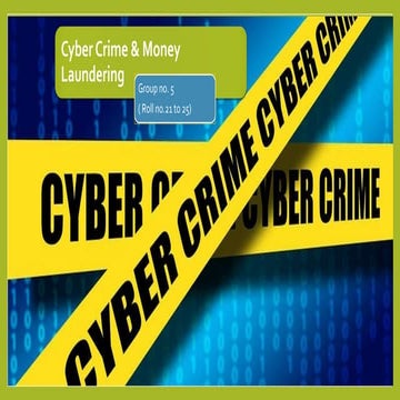CYBERCRIME AND MONEY LAUNDERING