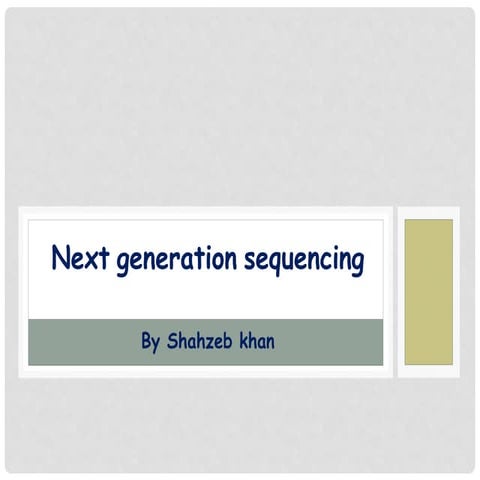next generation sequemcing