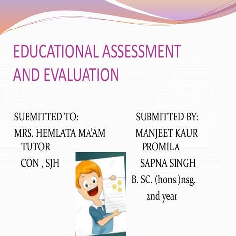 EDUCATIONAL ASSESSMENT      