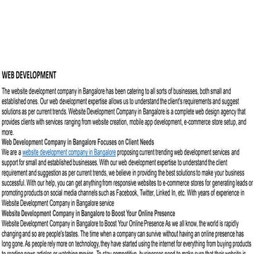 web development | PPT