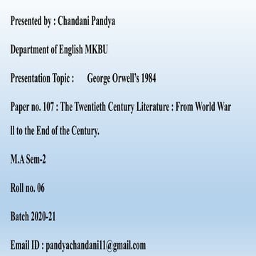 George Orwell’s 1984