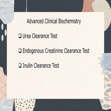 urea, creatinine,inulin clearance test.pptx