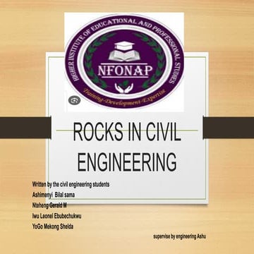 Presentation2.pptx  Rocks in civil engineering