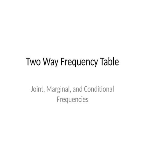 Presentation2 describe basic maths tabulation