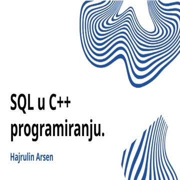 SQL C++(2)SQL C++ u programiranju i.pptx